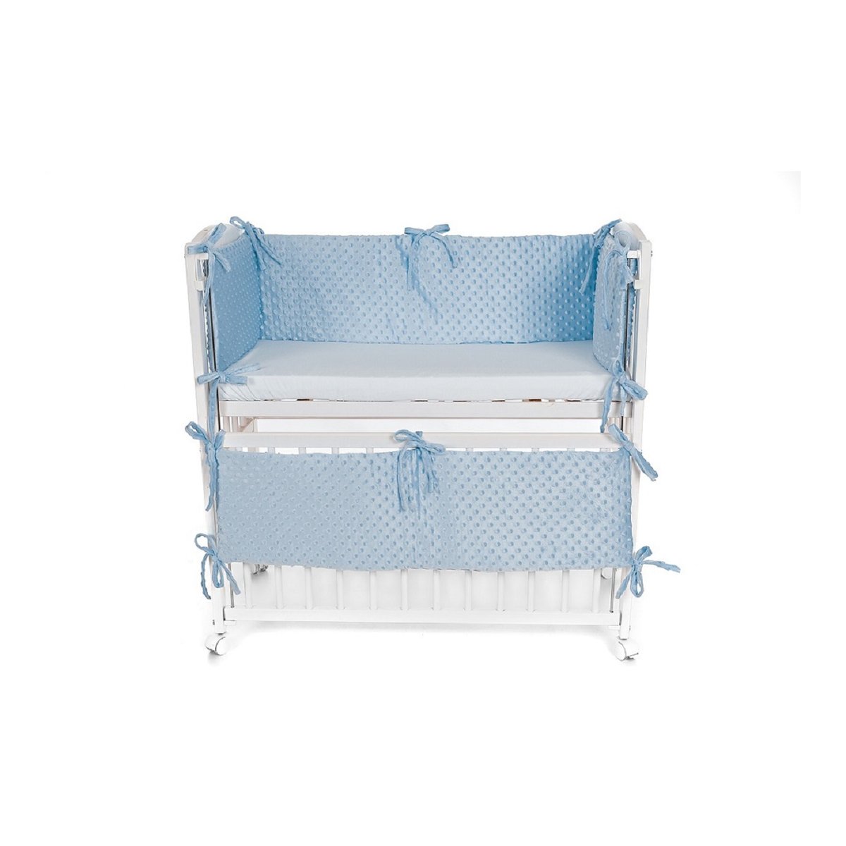 Baby_Beistellbett_mit_Matratze_und_Kopfschutz_Blau-minky