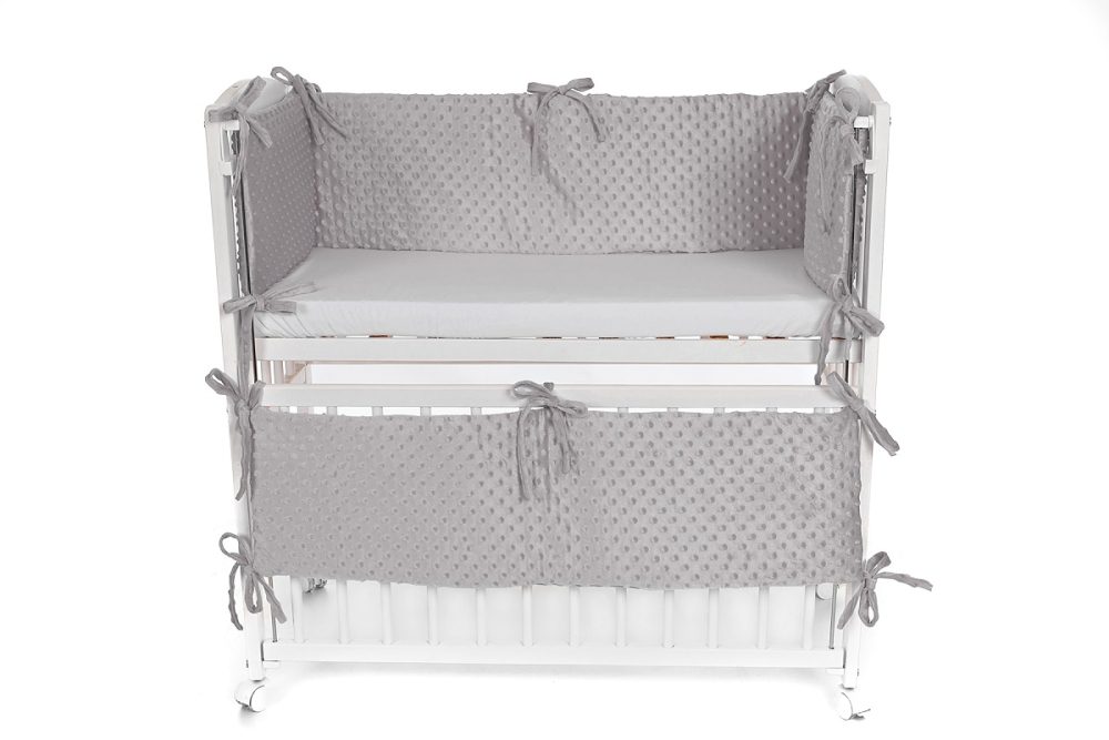 Babyhafen Baby Beistellbett mit Matratze Nestchen Grau - babyhafen.de