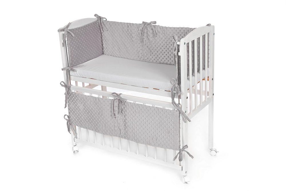 Babyhafen Baby Beistellbett mit Matratze Nestchen Grau - babyhafen.de