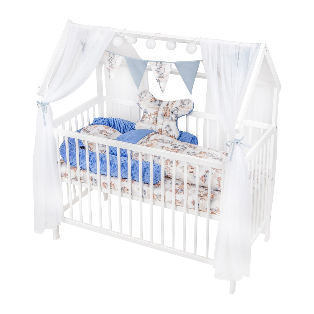 Hausbett 60x120 cm Set Matratze Bettset Traveling Dragon - babyhafen.de