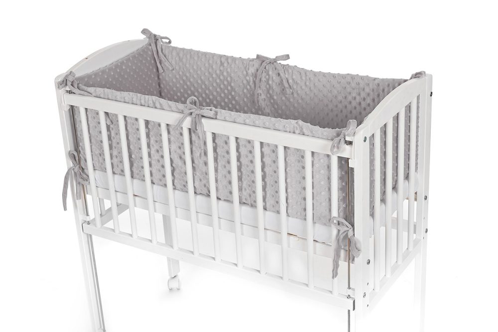 Babyhafen Baby Beistellbett mit Matratze Nestchen Grau - babyhafen.de