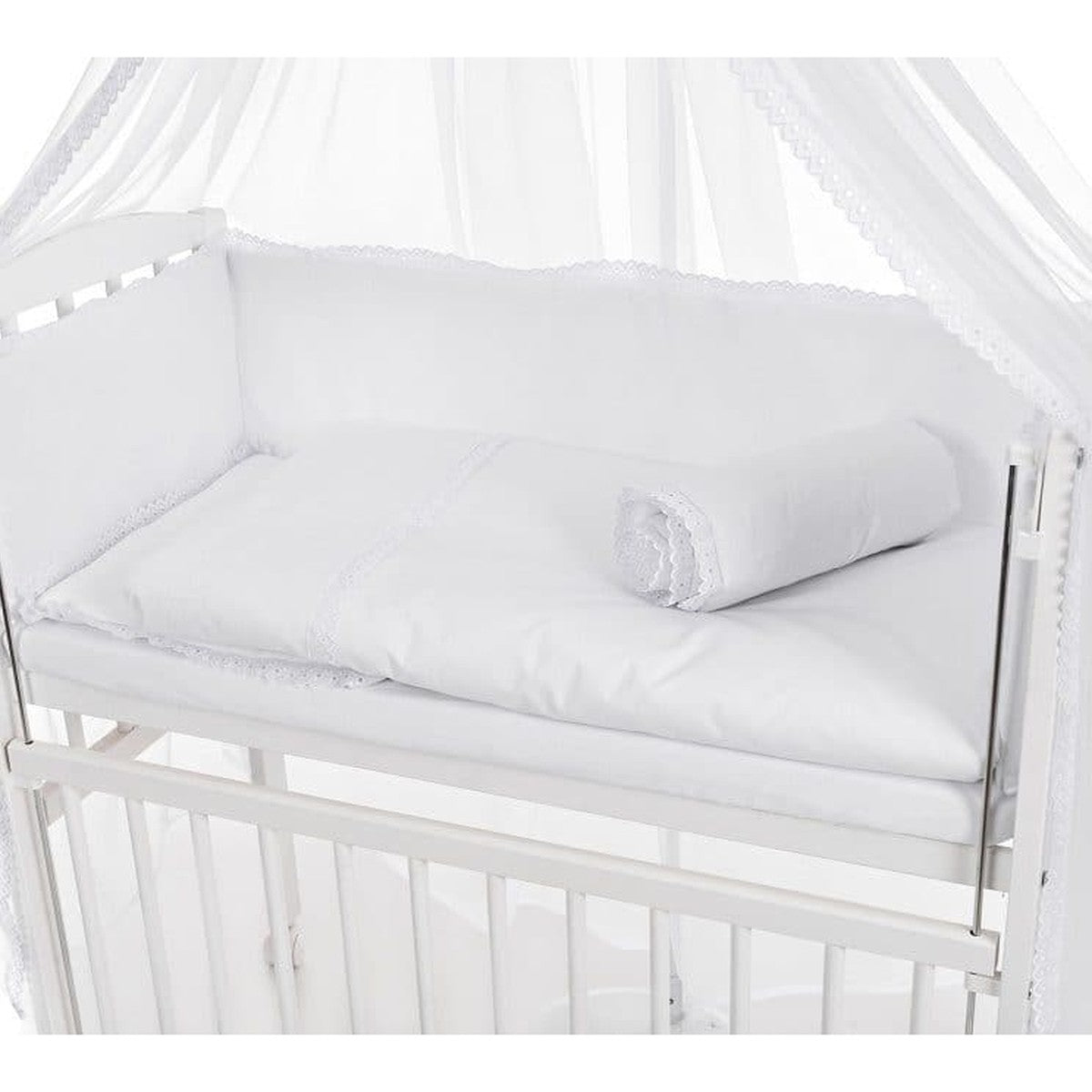 Babybettwaesche_Weiss_Spitze_Baldachin