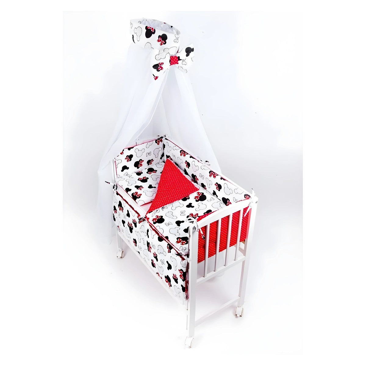 Beistellbett Minnie Mouse Komplettset mit Matratze & 7-teiligem Set_babyzimmer