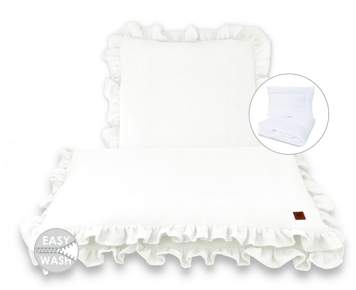 3in1 Beistellbett Baby Musselin Ecru - babyhafen.de