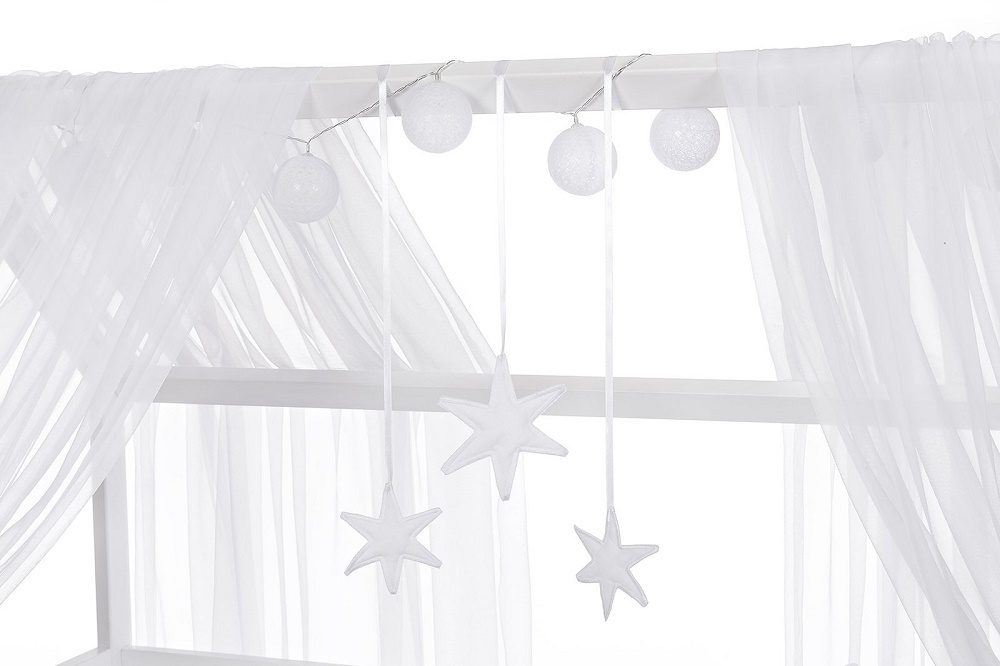 Hausbett Kinderbett Matratze Minky Bettset Wolken - babyhafen.de