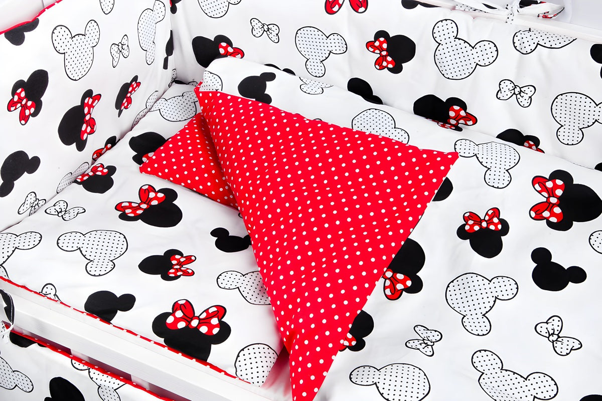 Beistellbett Minnie Mouse Komplettset mit Matratze & 7-teiligem Set