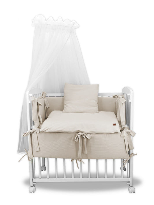 3in1 Babybett Sweater Soft Beige mit Komplettausstattung