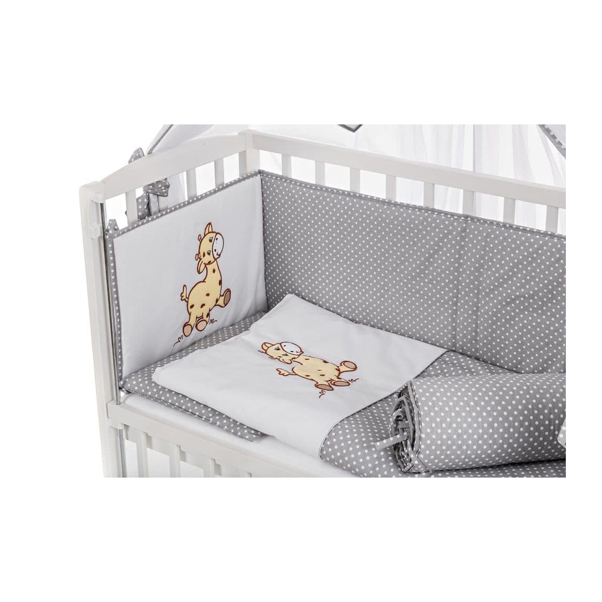 Komplett-Set Beistellbett 90x40 mit Himmel und Nestchen