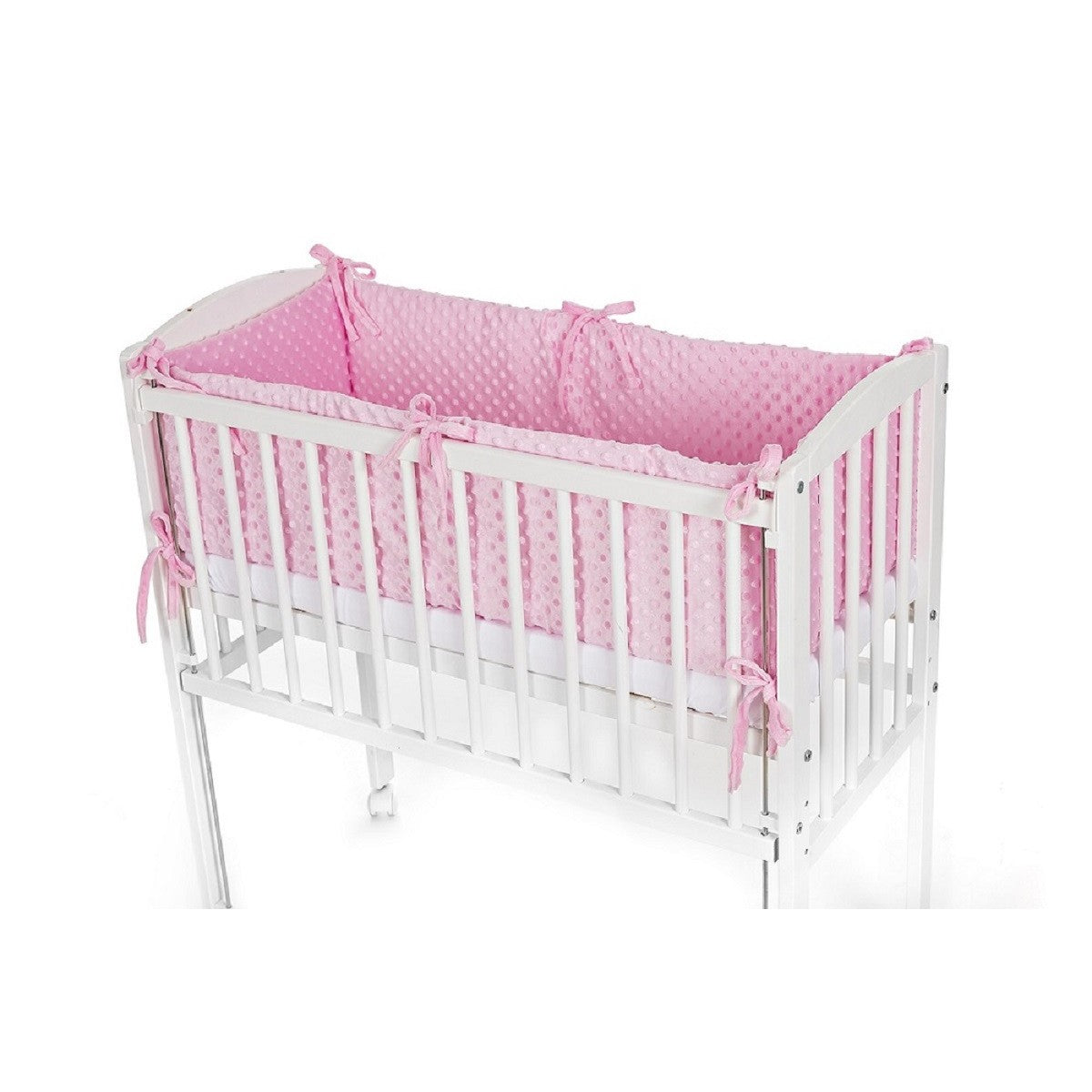 Baby_Beistellbett_mit_Matratze_und_Nestchen_Rosa-minky
