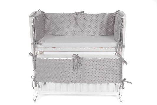 Babyhafen Baby Beistellbett mit Matratze Nestchen Grau - babyhafen.de 