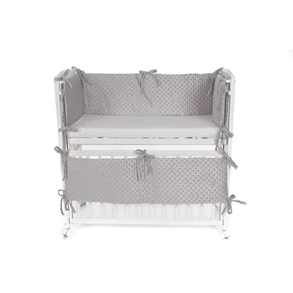 Babyhafen Baby Beistellbett mit Matratze Nestchen Grau - babyhafen.de 