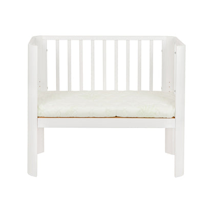 Baby Beistellbett 2in1, weiß, mit Matratze Gurte - babyhafen.de 