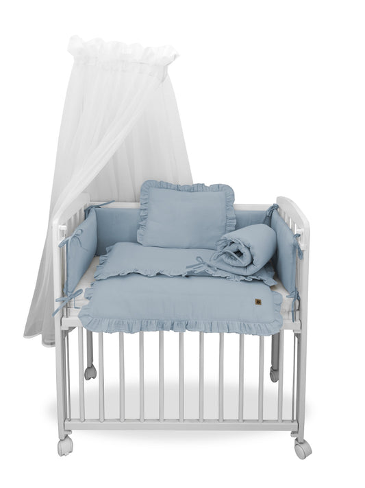 3in1 Beistellbett mit Musselin-Bettwäsche – weich & atmungsaktiv