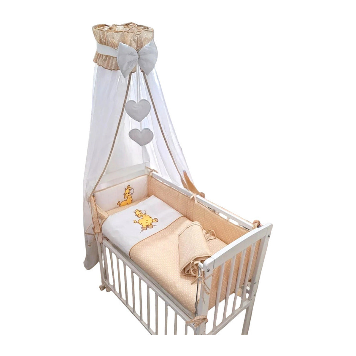 Beistellbett_90x40_Giraffe_Bettwaescheset_in_Beige_Komplettbett_bettausstattng_royalbabybett