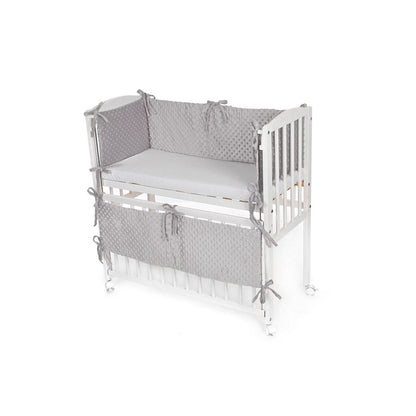 Baby Beistellbett mit Matratze Nestchen Grau