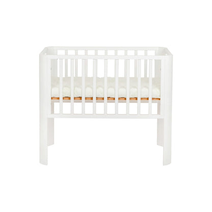 Perfektes Baby Beistellbett 2in1 Weiß – 5x Höhenverstellbar mit Matratze 