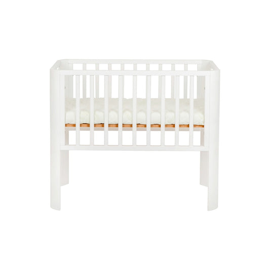 Perfektes Baby Beistellbett 2in1 Weiß – Höhenverstellbar mit Matratze & Sicherheitsgurten