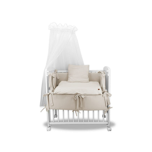 3in1 Beistellbett Sweater Soft Beige mit Matratze für Boxspringbett