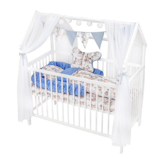 Hausbett 60x120 cm Set Matratze Bettset Traveling Dragon - babyhafen.de 