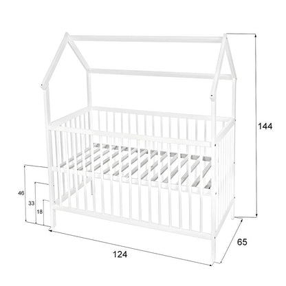 Harry Top Hausbett Farbe weiß Matratze Babybett Große 120x60 cm
