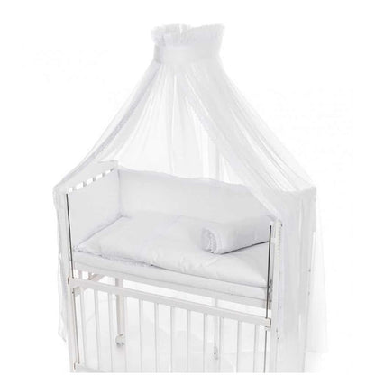 Babybettwaesche_Weiss_Spitze_Baldachin_Baumwolle