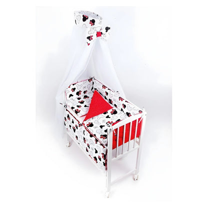 Beistellbett Minnie Mouse Komplettset mit Matratze & 7-teiligem Set_babyzimmer