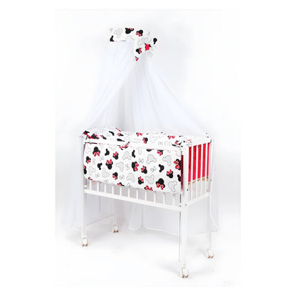 Beistellbett Minnie Mouse Komplettset mit Matratze & 7-teiligem Set_kinderzimmer_royalbabybett