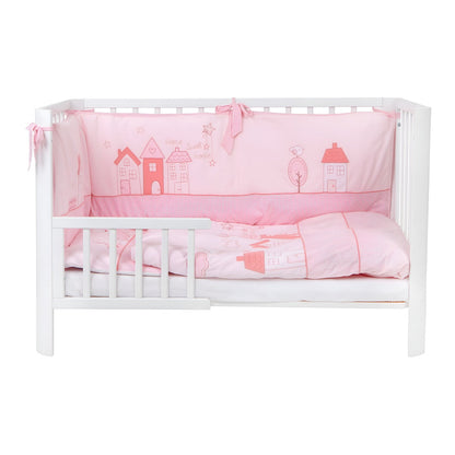 Hochwertiges Babybett aus Kiefernholz mit absenkbarem Seitengitter