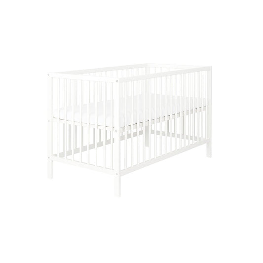 Babybett_aus_massivem_Kiefernholz_mit_Schaummatratze_60x120_Royalbabybett
