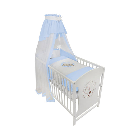 Gitterbetten online kaufen: Komplettbett 120 × 60 Babybett in blau