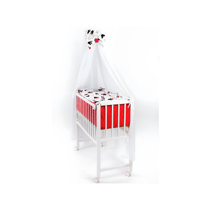 Beistellbett Minnie Mouse Komplettset mit Matratze & 7-teiligem Set_royalbabybett.de