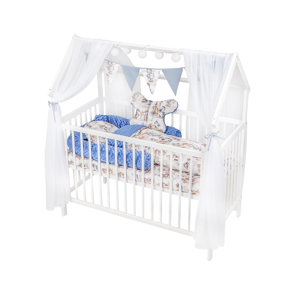 Hausbett_60x120_cm_Set_Matratze_Bettset_Traveling_Drachen
