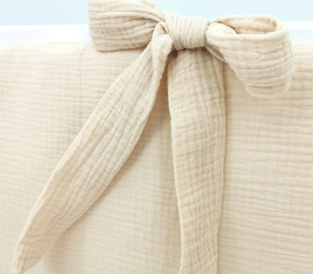 3in1 Beistellbett Stubenwagen Musselin Beige - babyhafen.de 