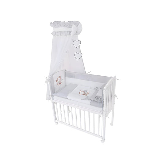 Beistellbett 3D Elefanten bestickt inkl. Matratze
